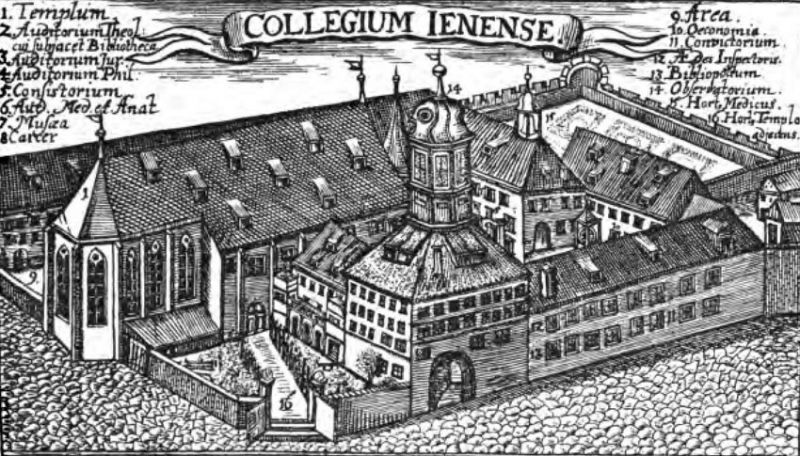 Die alte Universität zu Jena im 17.Jahrh.