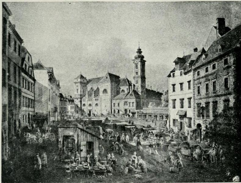 Der Obstmarkt auf der Freiung.