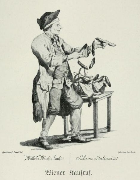 Wiener Kaufruf - Würsteverkäufer