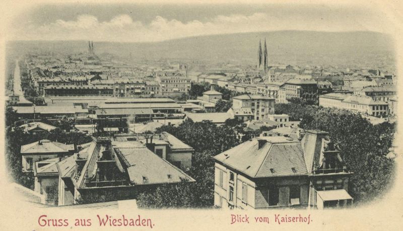 Wiesbaden - Blick vom Kaiserhof