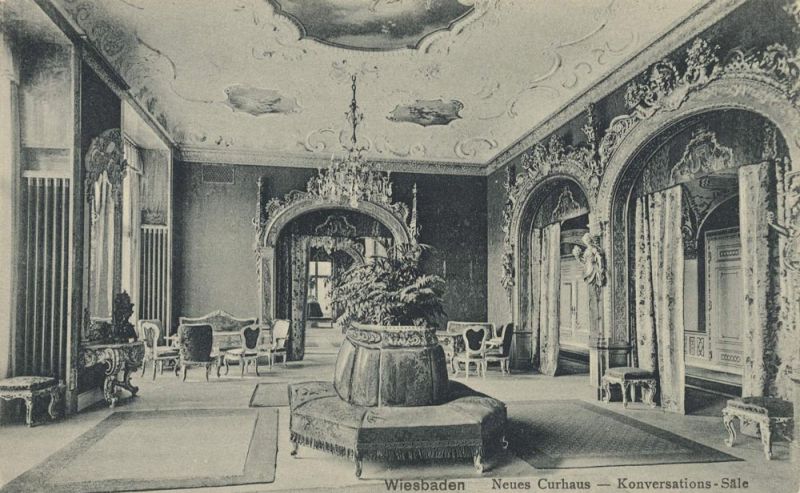Wiesbaden - Neues Kurhaus, Konversations-Säle