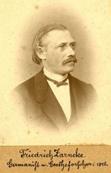 Zarncke, Friedrich (1825 Zahrenstorf bei Brüel in Mecklenburg-1891) Germanist