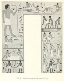 Abb. 8. Wand aus dem Grabe des Rahotep