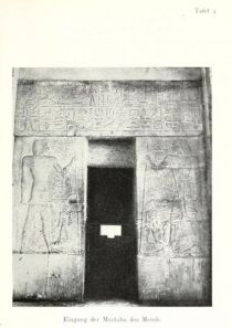 Tafel 03 Eingang der Mastaba des Mereb