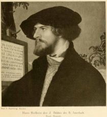 127 Hans Holbein der J. Bildnis des B. Amerbach. Basel. Museum. 