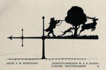 001 Remscheid-Ehringhausen - Jagdschlösschen W. A. Hasenclever – Wetterfahne – Arch. F. W. Hoeffgen-Lennep