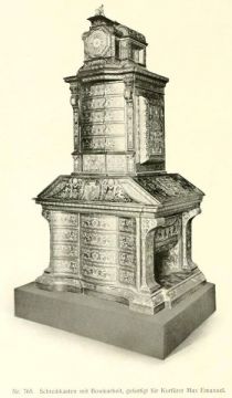 756. Schreibkasten mit Boulearbeit, gefertigt für Kurfürst Max Emanuel