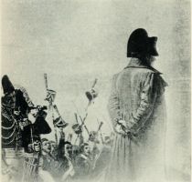 Napoleon in Angesicht Moskaus im Jahre 1812