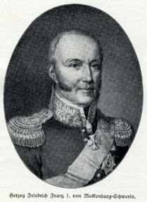 Herzog Friedrich Franz I. von Mecklenburg-Schwerin.