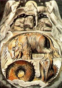 Behemoth and Leviathan von William Blake (zwischen 1757 und 1827)