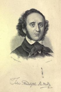 Felix Mendelssohn-Batholdy (1809-1847), deutscher Komponist und Freund Goethes
