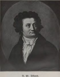 August Wilhelm Jffland (1759-1814), Schauspieler, besonders bedeutend in Rollen Shakespeares