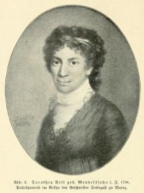Dorothe Veit, geb Mendelssohn (1764-1839), Tochter von Moses Mendelssohn