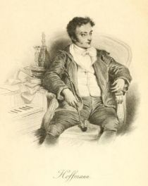 Ernst Theodor Amadeus Hoffmann (1776-1822), deutscher Schriftsteller der Romantik, Zeichner und Karikaturist