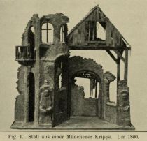 Fig. 1. Stall aus einer Münchener Krippe um 1800
