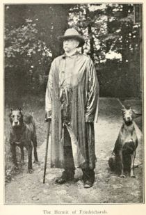 Bismarck mit seinen Hunden auf 