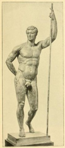 Bronzestatue eines Römers in der Antike