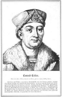Celtes, Conrad (1459-1808) Gelehrter und Dichter