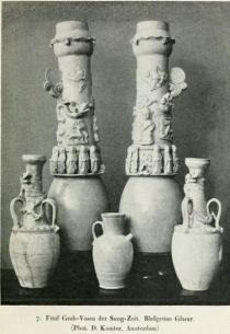 007. Fünf Grab-Vasen der Sung-Zeit