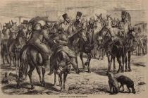 Usbeken auf dem Pferdemarkt