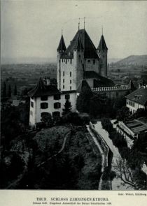 016 Thun. Schloss Zähringen-Kyburg. Erbaut 1182. Eingebaut Amtsschloss des Berner Schultheißen 1429. 
