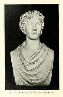 BB 000 Gilly, Friedrich. Marmorbüste von Gottfried Schadow 1802
