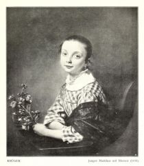 051 Krüger, Junges Mädchen mit Blumen (1848)