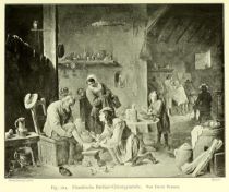124 Flandrische Barbier-Chirurgenstube. Von David Teniers