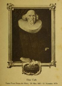 001 Elias Galli. Pastor Franz Simon der Ältere. (20. März 1603-15. November 1679)