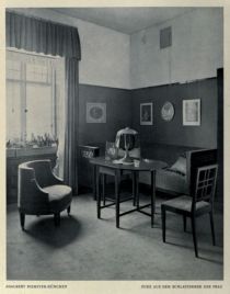 022. Hans Beatus Wieland-München, Haus Henkell in Wiesbaden, Ecke aus dem Schlafzimmer der Frau