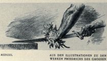 008 Das blutige Schwert, Menzel, aus den Illustrationen zu den Werken Friedrich des Großen