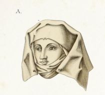 Tafel 434 Frauenkopfputz aus dem Schlusse des XV. Jahrhunderts - A