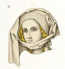 Tafel 434 Frauenkopfputz aus dem Schlusse des XV. Jahrhunderts - B
