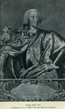 001 Kaiser Karl VII. Schabkunst von J. A. Pfeffel nach dem Bilde von Desmarées