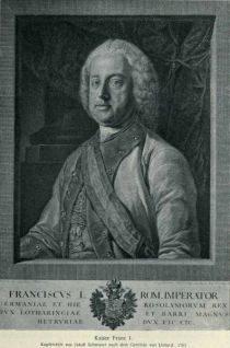 007 Kaiser Franz I. Kupferstich von Jakob Schmuzer nach dem Gemälde von Liotard. 1762