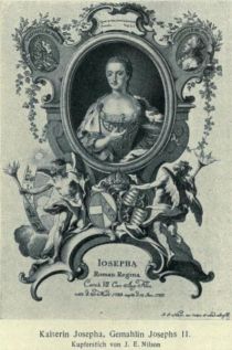 011 Kaiserin Josepha, Gemalhlin Josephs II. Kupferstich von J. E. Nilson