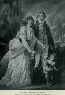 Fürst Karl Liechtenstein mit Familie
