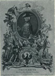 Friedrich der Große. Kupferstich von Nilson.