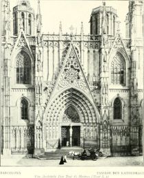 004 Barcelona – Fassade der Kathedrale