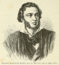 Alexander Puschkin (1799-1837), russischer Nationaldichter