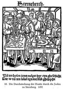 010. Die Durchstechung der Hostie durch die Juden zu Sternberg. 1492 