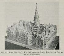 Abb. 43 Altes Modell des Kgl. Schlosses noch den Erweiterungsbauten im 16. Jahrhundert 