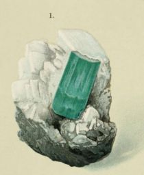 Smaragd (Krystall, im Kalkspath, Musogrube)