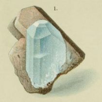 Topas (blau, Krystall, Mursinka)