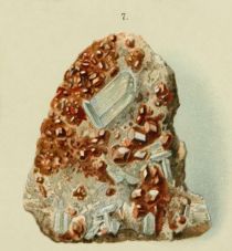 Kaneelstein (Krystalle, Mussaalp in Piemont)