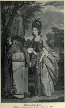 019. Elisabeth Gräfin Derby, Schabkunst von Dickinson nach dem Bilde von Reynolds. 1780