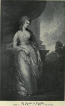 024. Die Herzogin von Devonshire. Schabkunst von W. W. Barney nach dem Bilde von Cainsborough