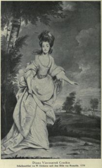 030. Diana Viscounteß Crosbie. Schabkunstblatt von W. Dickinson nach dem Bilde von Reynolds. 1779