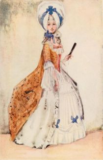 067. Eine Frau aus der Zeit George III. 1760-1820
