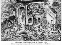 DBK 1525 006 Plünderung eines Klosters durch die Bauern. 1525
